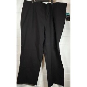 Worthington Woman Pull-On Bootcut Pants 28W Black Natural Waist Comfort‎
